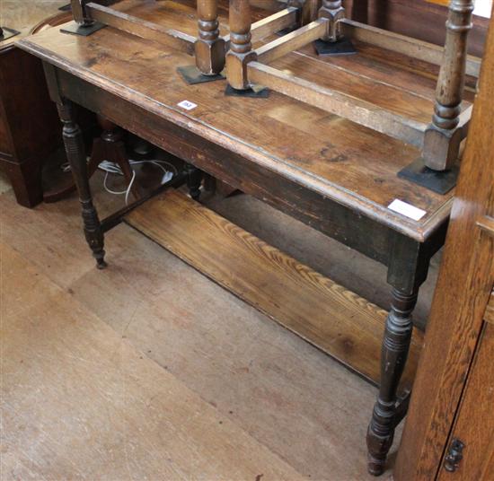 Oak hall table